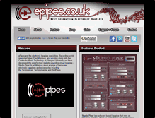 Tablet Screenshot of epipes.co.uk